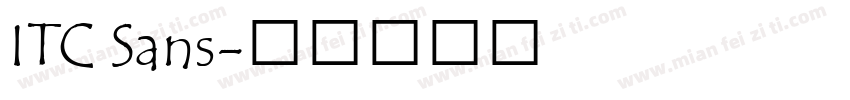 ITC Sans字体转换